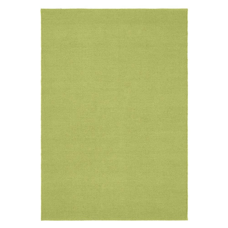 Plain Washable Rug Green