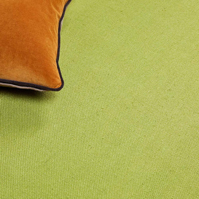 Plain Washable Rug Green