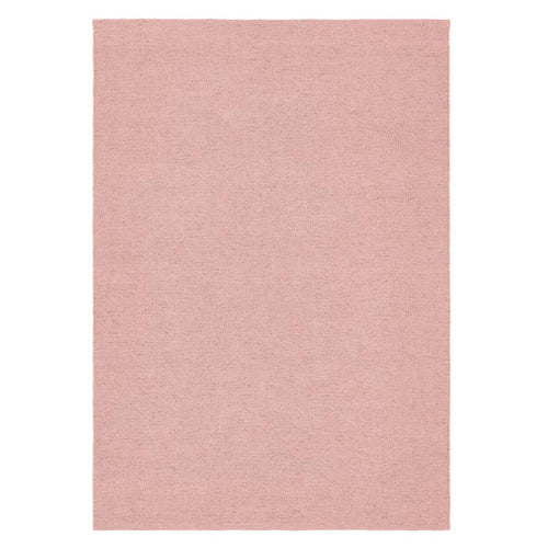 Plain Washable Rug Rose