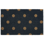 Printed Coir Polka Dots Doormat 1