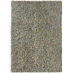 Rocks Shaggy Wool Rug Ochre 1