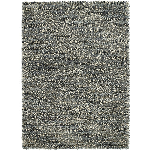 Rocks Shaggy Rug Grey