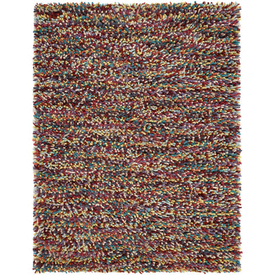 Rocks Shaggy Wool Rug Multi 1