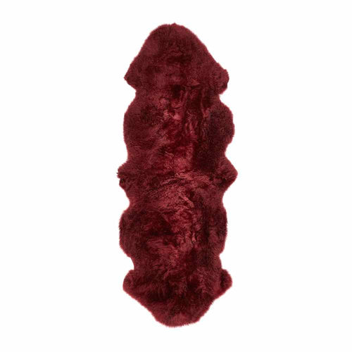 Genuine Sheepskin Rug Berry