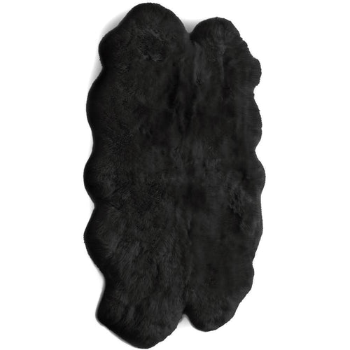 Genuine Sheepskin Rug Black