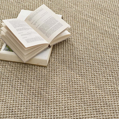 Sisal Rug Light Beige with Sand Border