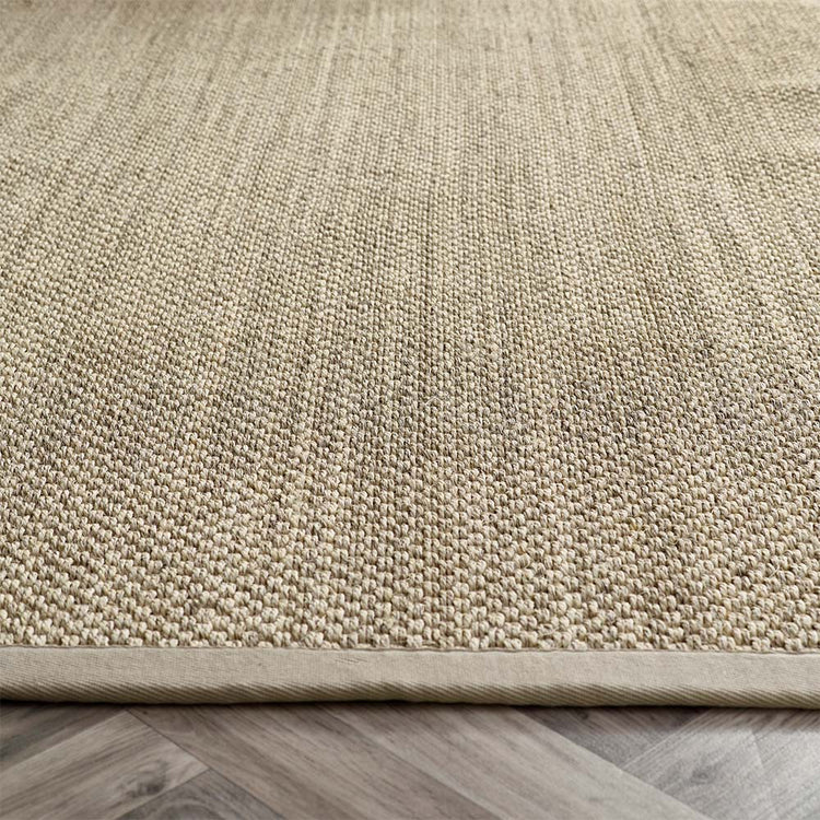 Sisal Rug Light Beige with Sand Border