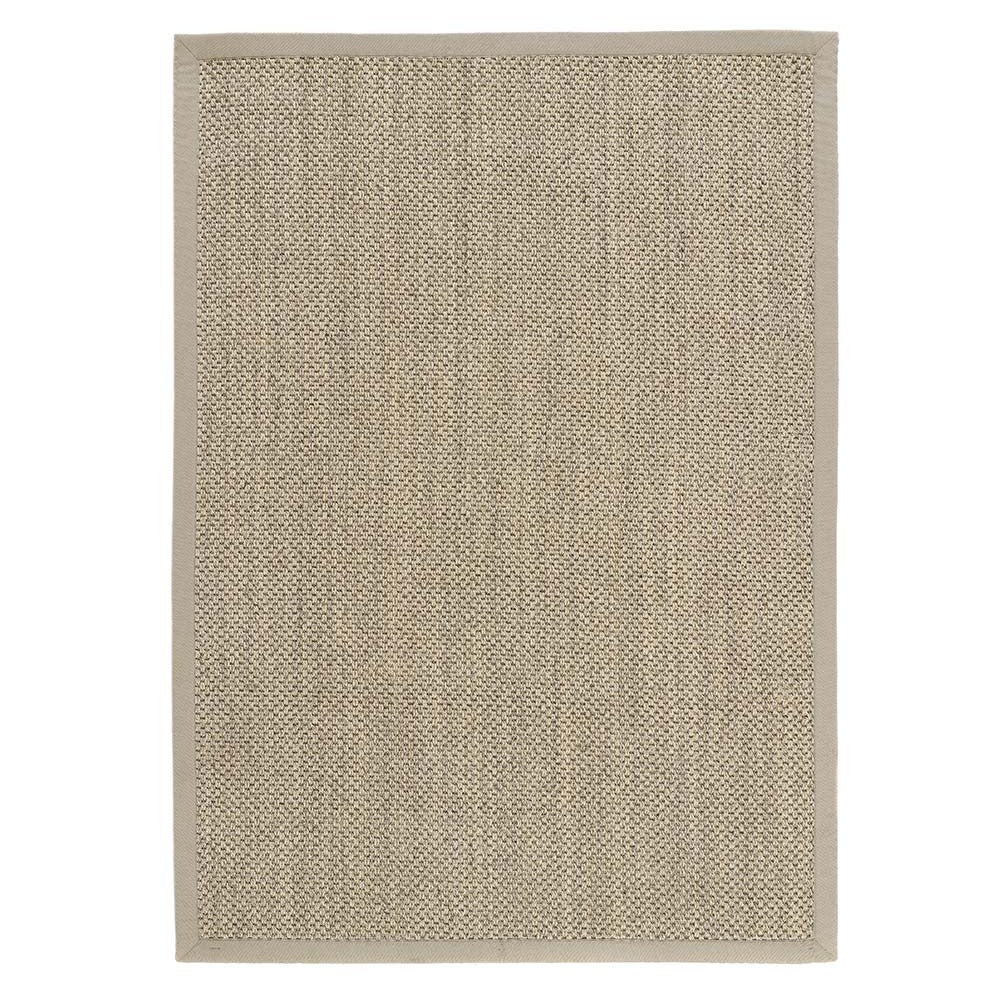 Sisal Rug Light Beige with Sand Border