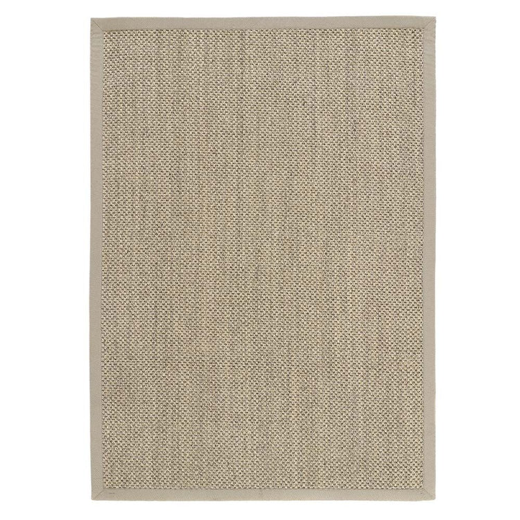 Sisal Rug Light Beige with Sand Border