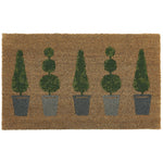 Printed Coir Topiary Doormat 1