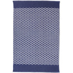 Trellis Washable Rug Navy 1