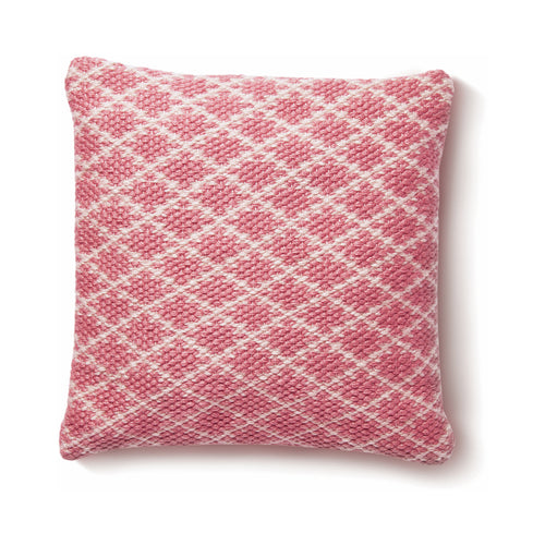 Plain Cushion Coral Pink Hug Rug Woven Hug at Home
