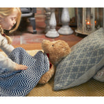 Trellis Cushion Sky Grey