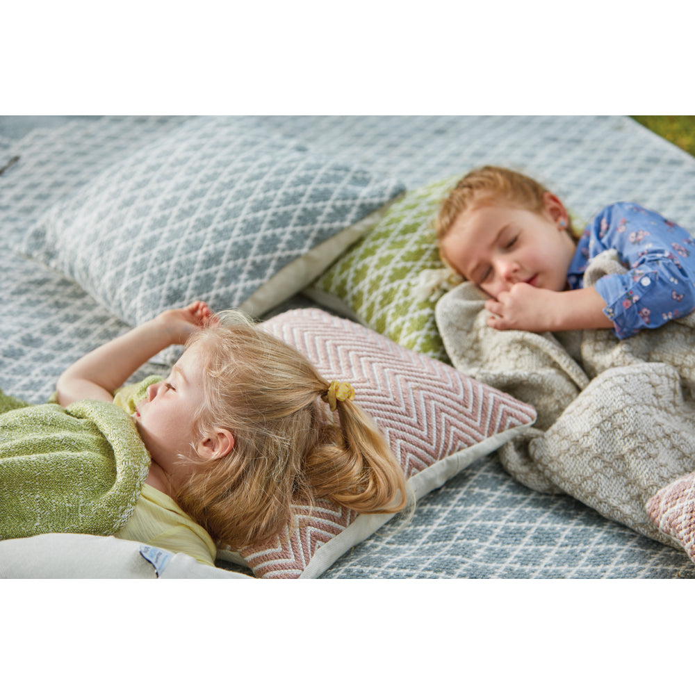 Trellis Cushion Sky Grey
